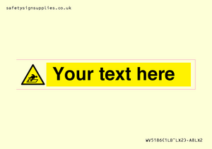 Custom Warning Hatch Sign